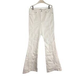 Sofia Jeans Melisa Flare Jeans Womens 12 White Excellent High Rise Seam Detail‎